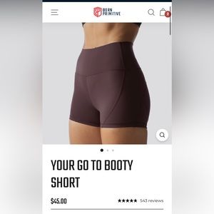 Born Primitive “Your Go To Booty Short” Deep Plum. Great used condition
